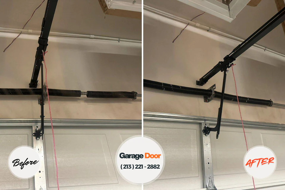Before and after: garage door company Lakewood, IL